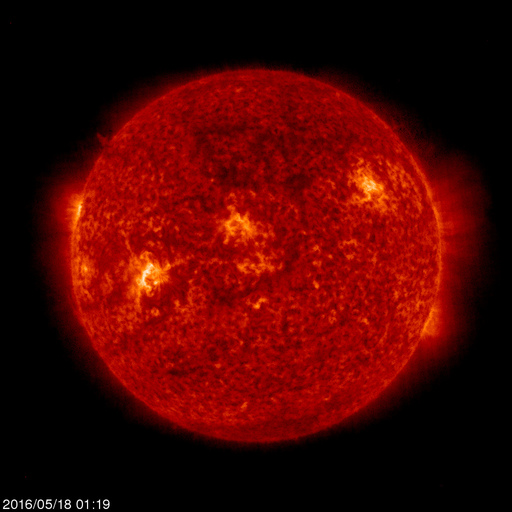 Click for time-lapse image of the sun Click for time-lapse image of the sun