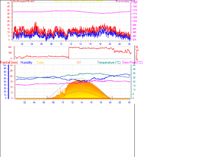 24 Hour Graph for Day 19